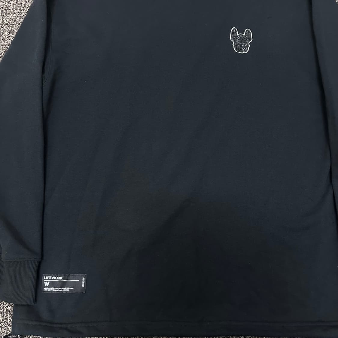 라이프워크 맨투맨 블랙 M 상품이미지4