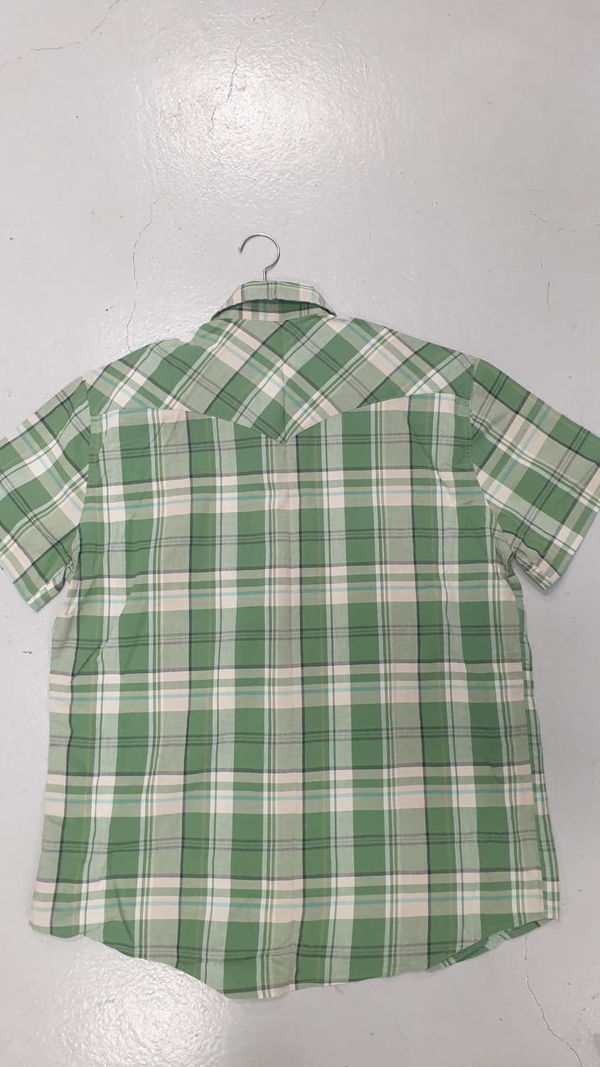 리바이스 웨스턴 체크 반팔 셔츠 L 상품이미지2