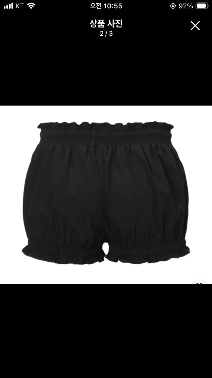 쓰리타임즈 보노 숏츠 블랙 s 상품이미지2