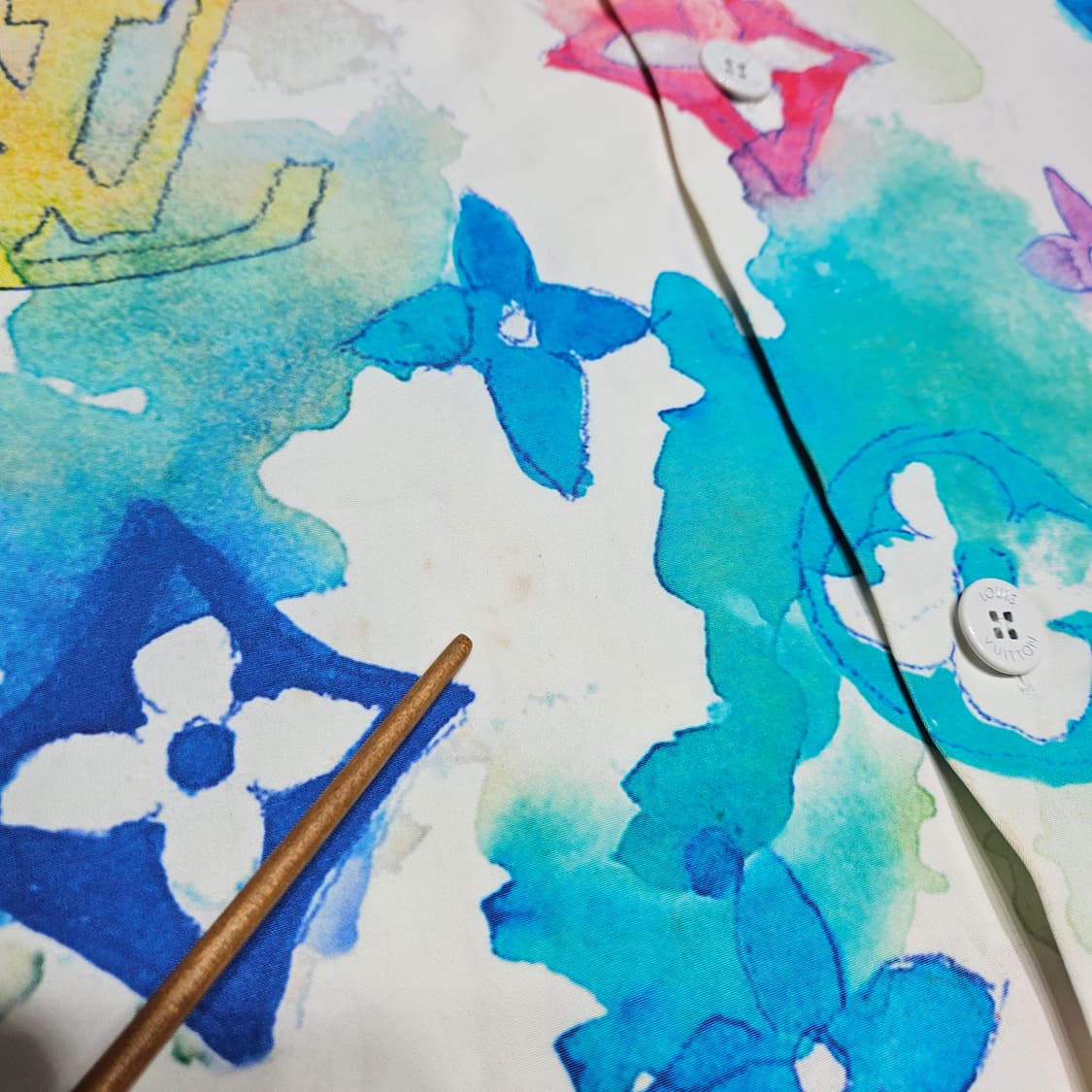 루이비통 워터컬러 모노그램 반팔 셔츠[3L] 상품이미지5