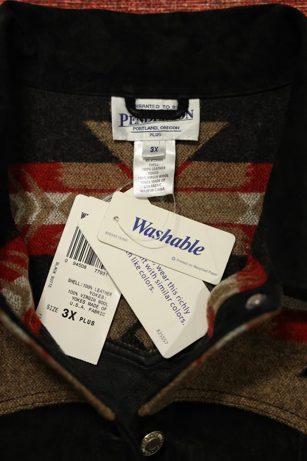 펜들턴 나바호 울 스웨이드 베스트 판매 상품이미지3