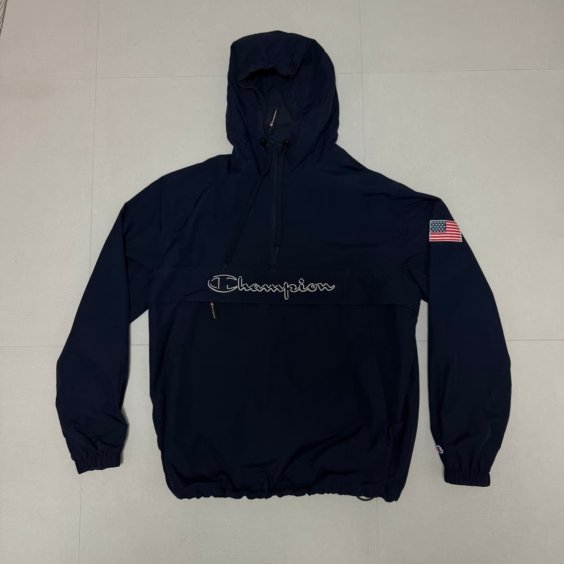 (L)챔피온 아노락 윈드브레이커 바람막이 네이비 상품이미지1