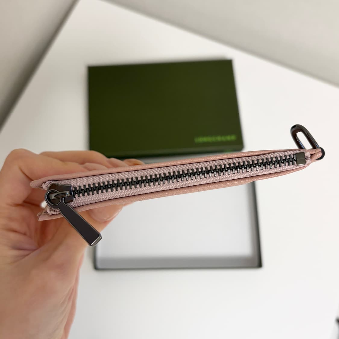 롱샴 르플리아쥬 핑크 카드지갑 (박스포함) 상품이미지6