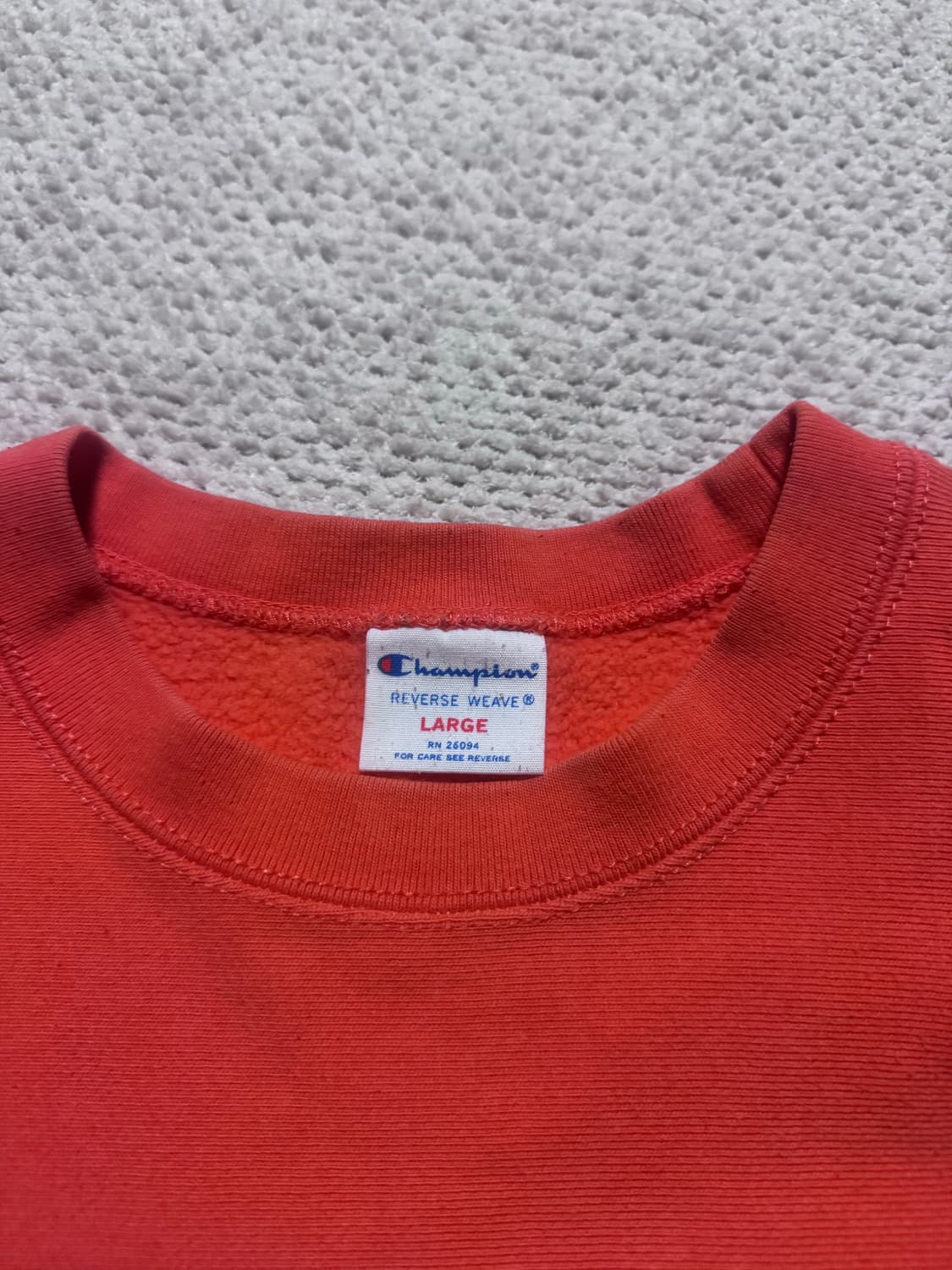 챔피언 리버스위브 오렌지 스웻셔츠 L 상품이미지4