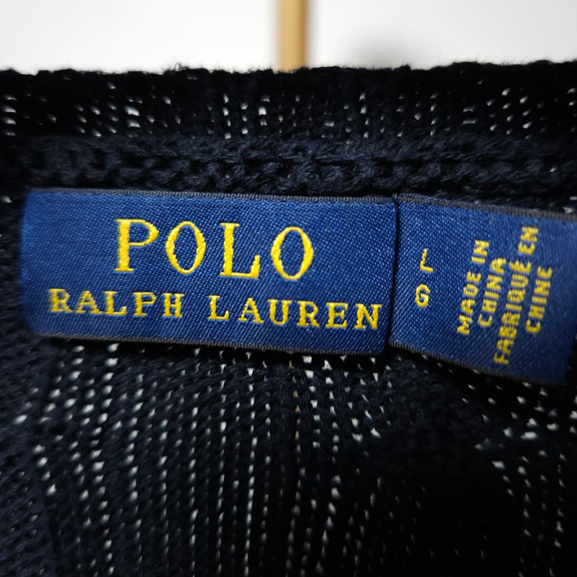 L ) 폴로 랄프로렌 여성 브이넥 케이블 니트 상품이미지3