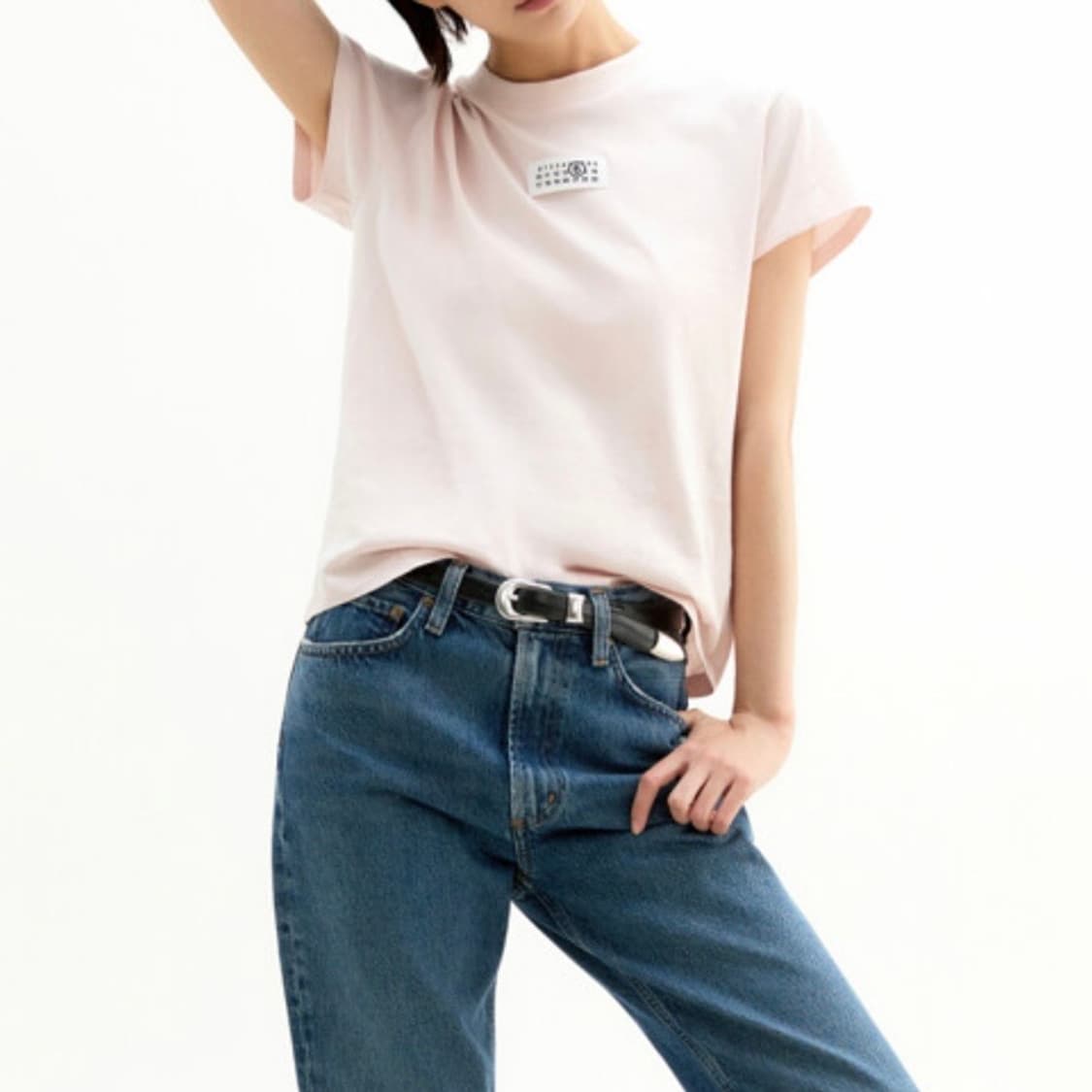 MM6 넘버링 티셔츠 핑크 상품이미지2