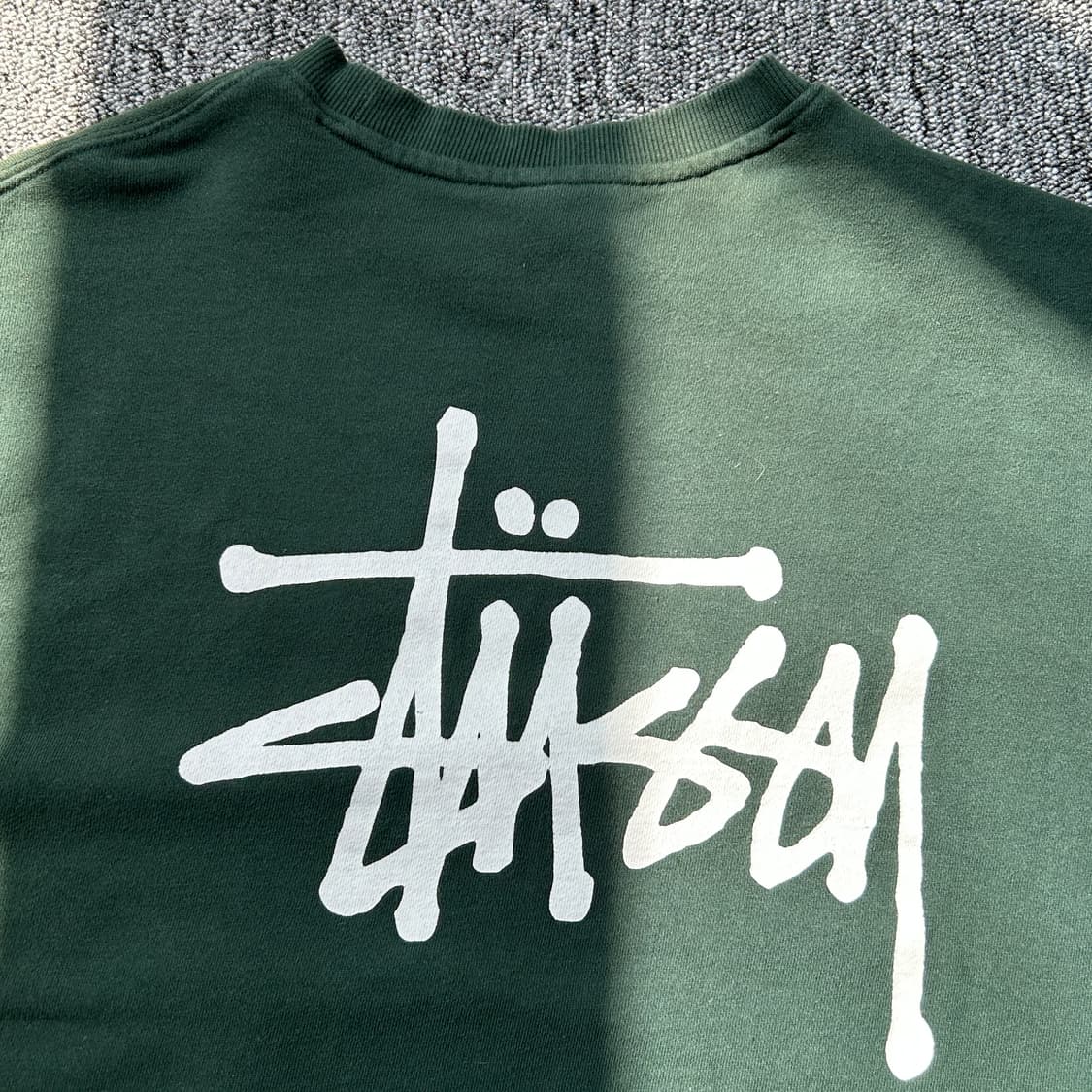 스투시 베이직 그린 맨투맨 상품이미지4