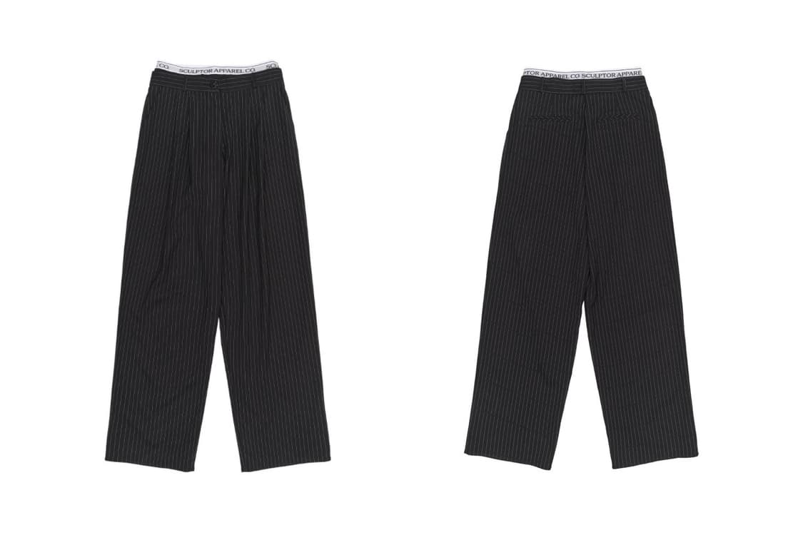 Peekaboo Lowrise Pintuck Pants 차콜컬러 상품이미지2