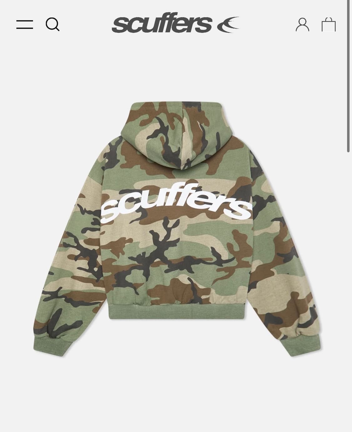 scuffers 카모 후드 집업 M 상품이미지1