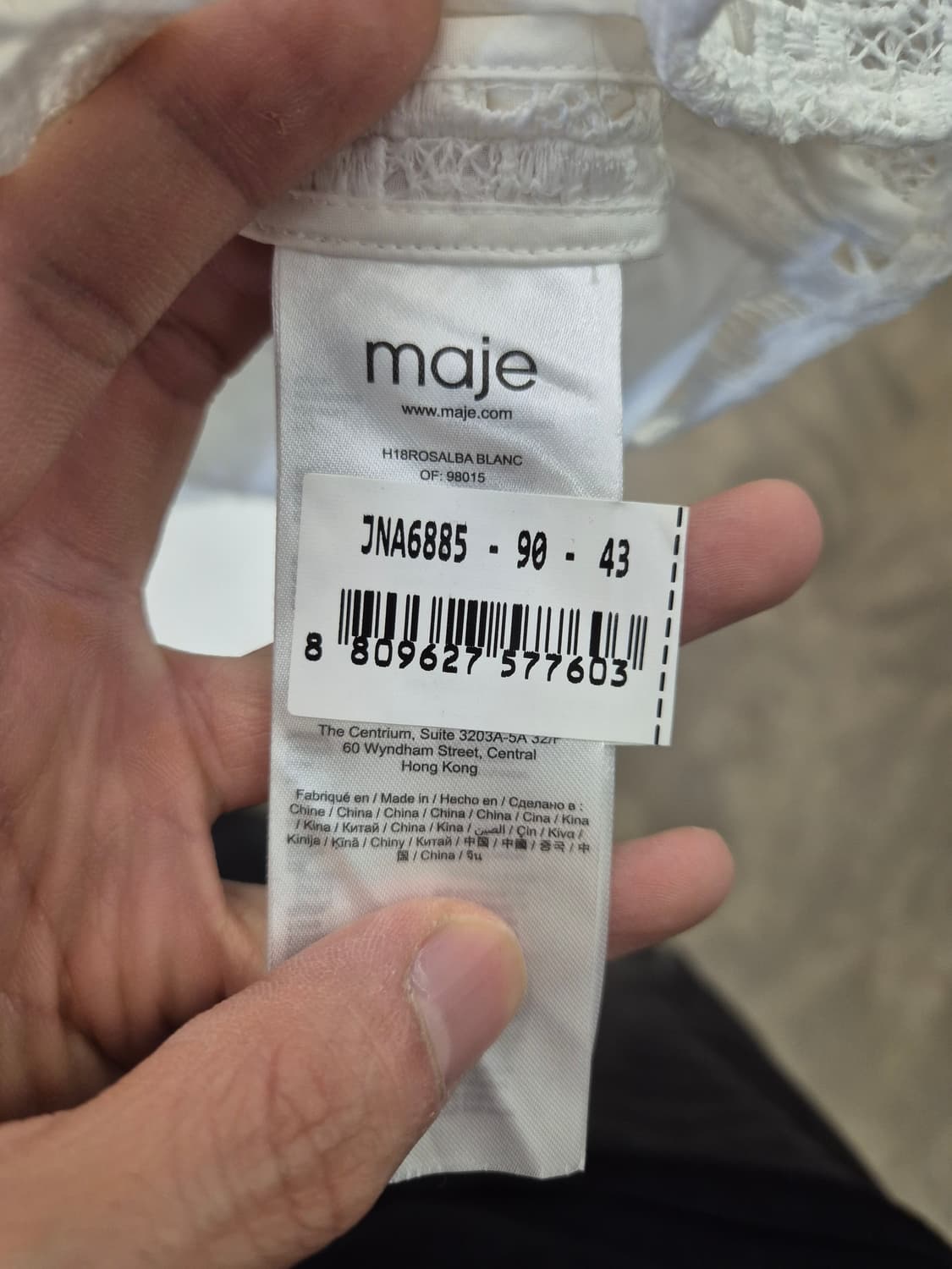 마쥬 레이스 원피스 1사이즈 화이트 상품이미지9