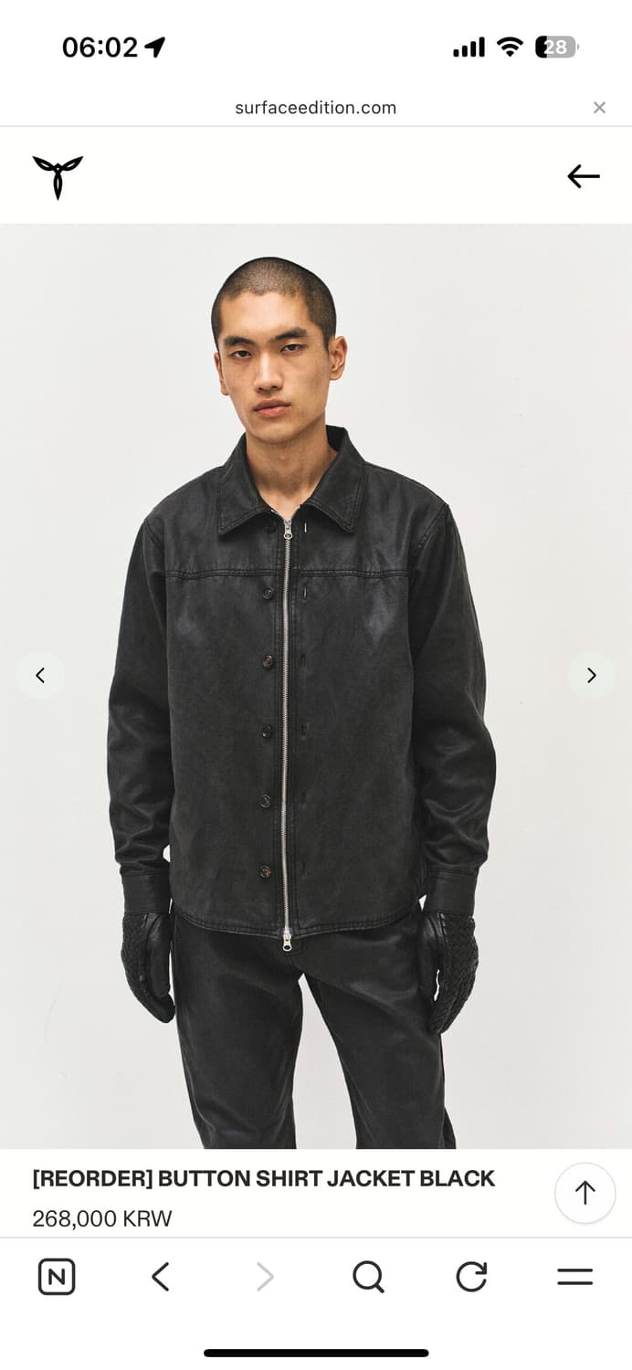 SURFACE EDITION BUTTON SHIRT JACKET M 상품이미지3