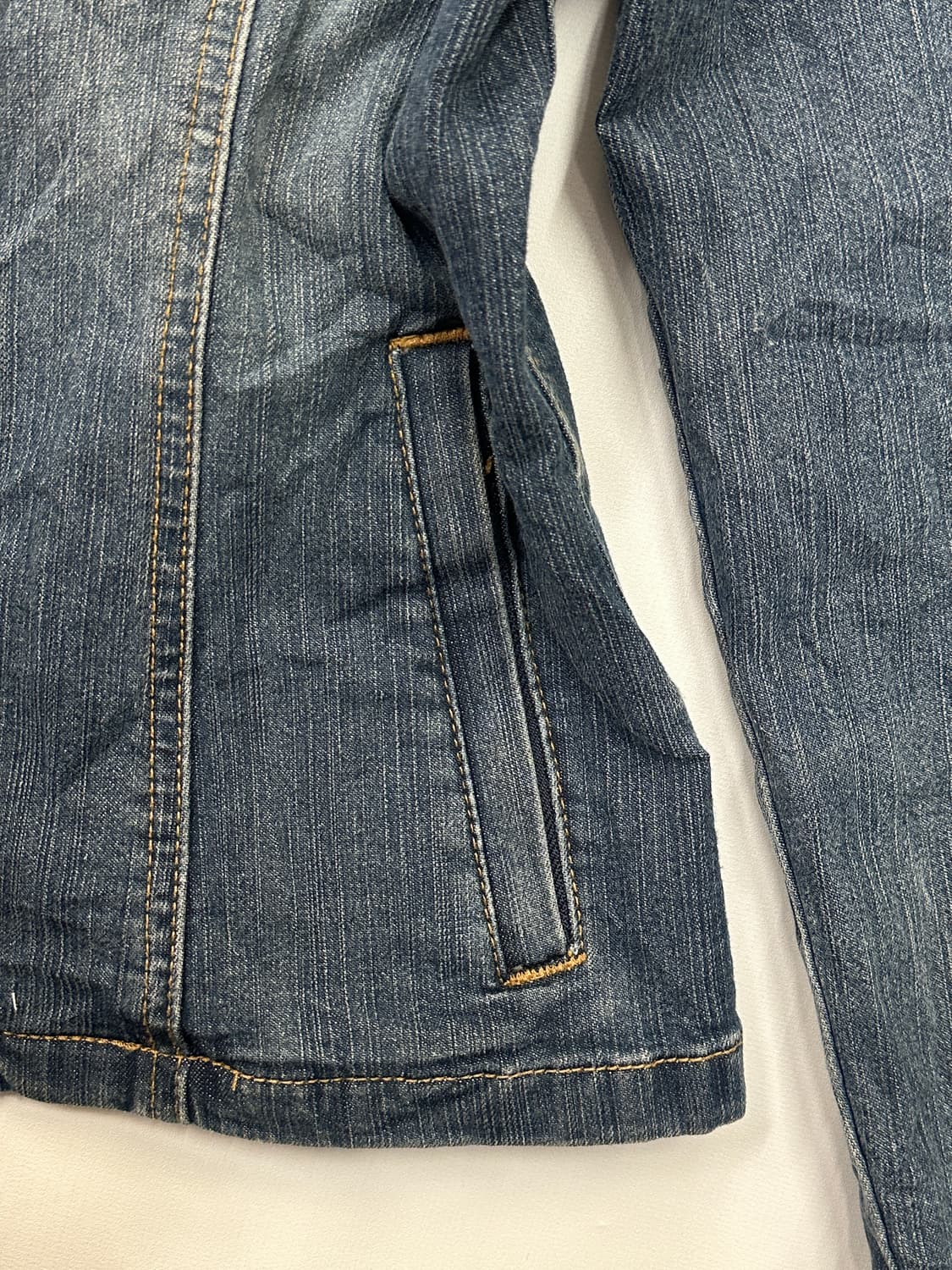 GERAR DAREL 슬림 라인 청자켓 데님자켓 보헤미안 그런지 나나깔 상품이미지6