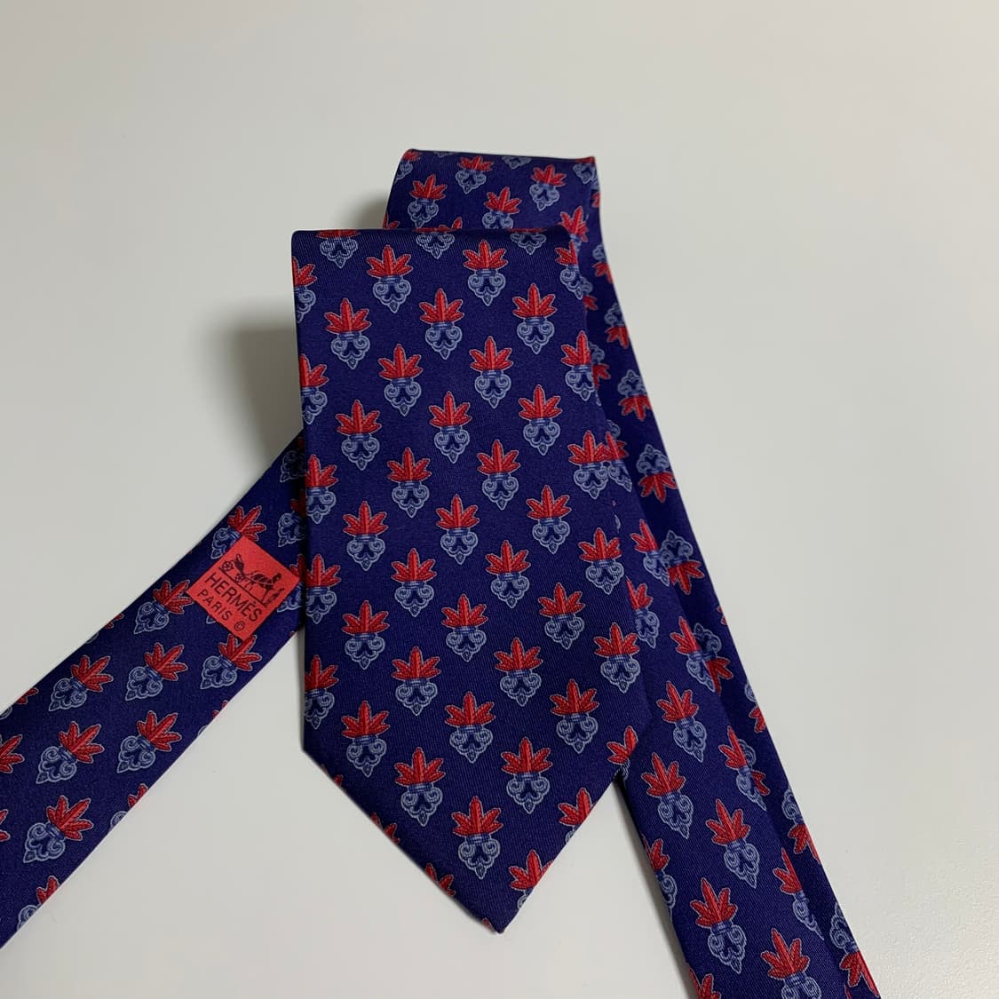 에르메스(HERMES) 프랑스 100실크 명품넥타이 A+등급 8.5cm 상품이미지10