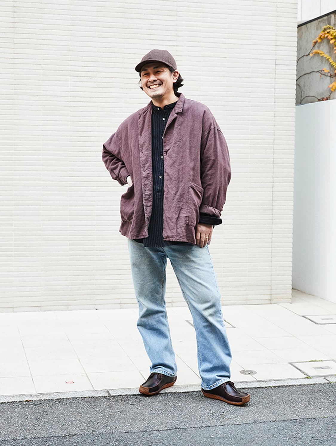 네스트로브컨팩트 브러쉬드 리넨 와이드 버기 셔츠 자켓 상품이미지2