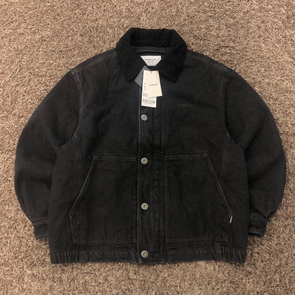 새상품 코드그라피 코듀로이 카라 데님 워크자켓 상품이미지1