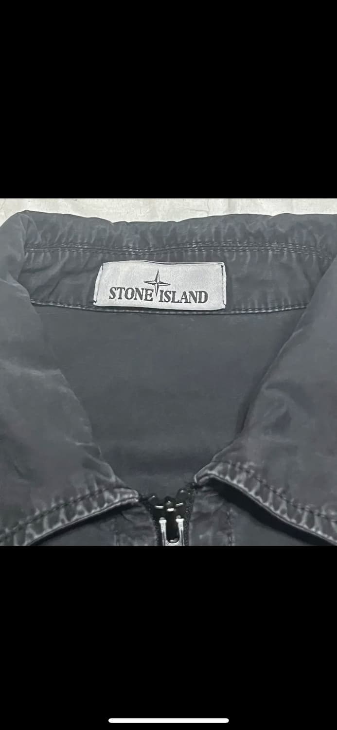 스톤아일랜드 올드이펙트 오버셔츠 21fw XXL 블랙 상품이미지2