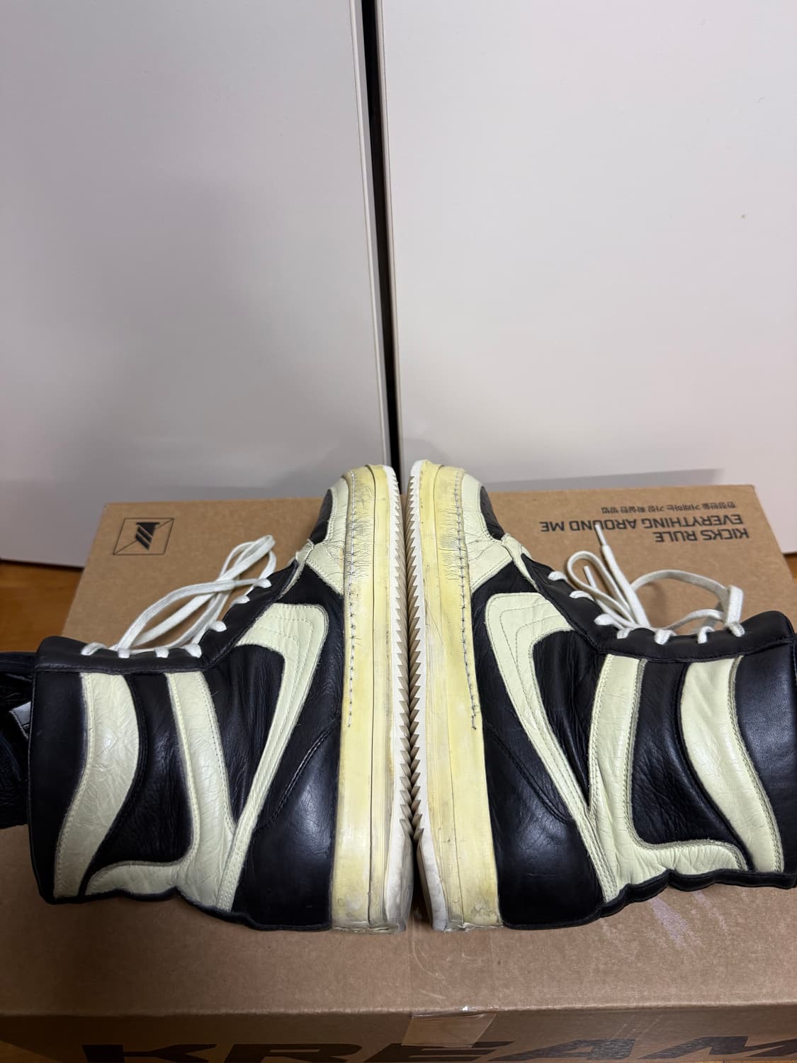 [41] 릭오웬스 덩크 릭나이키 검흰 상품이미지7