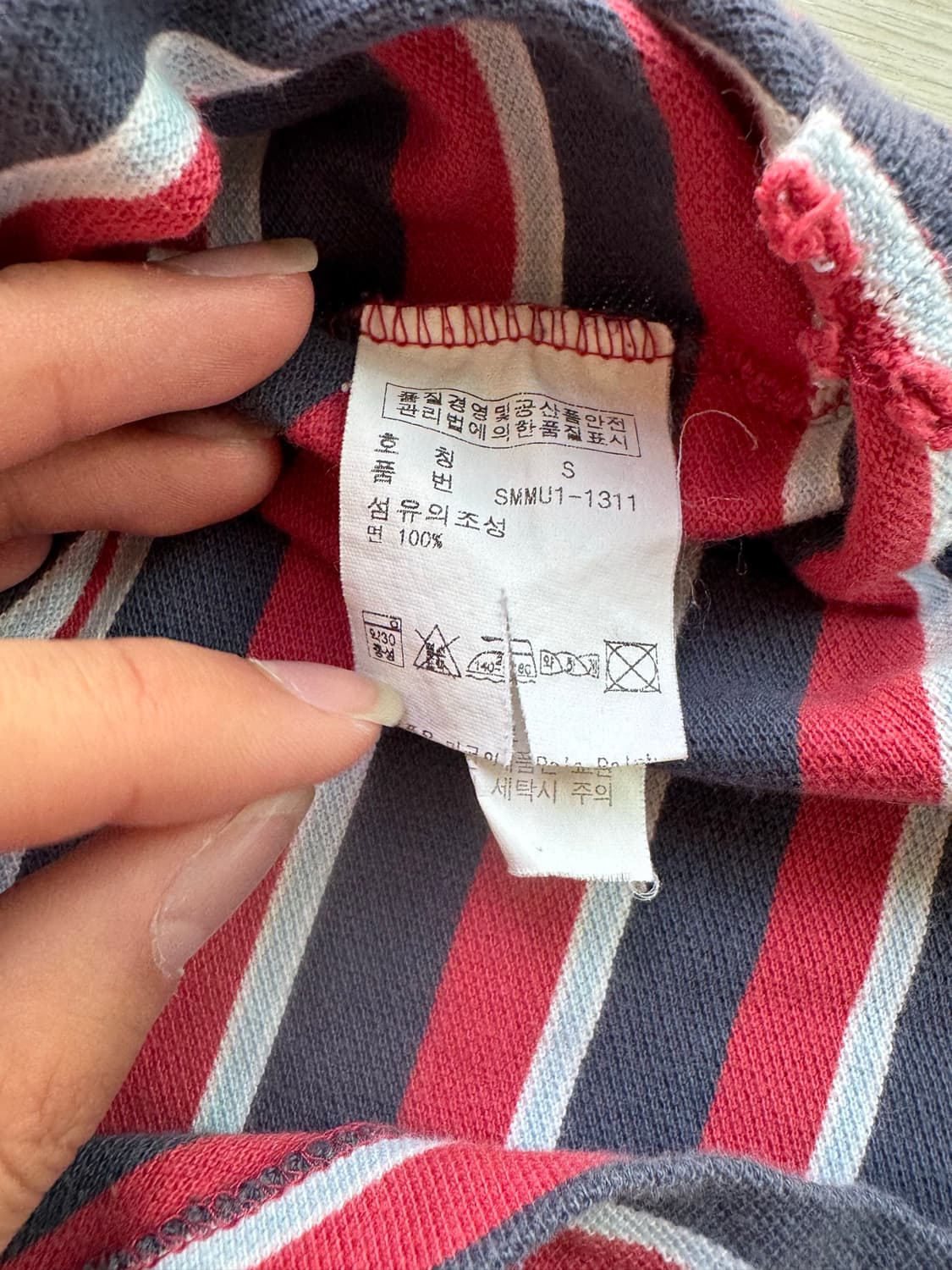 폴로 스트라이프 카라 반팔 s 상품이미지7