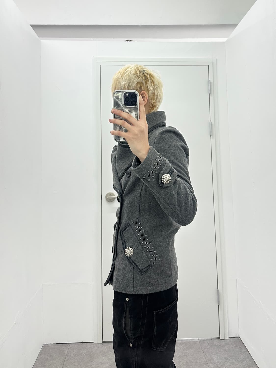 MIDAS stud leather trimming double 상품이미지9