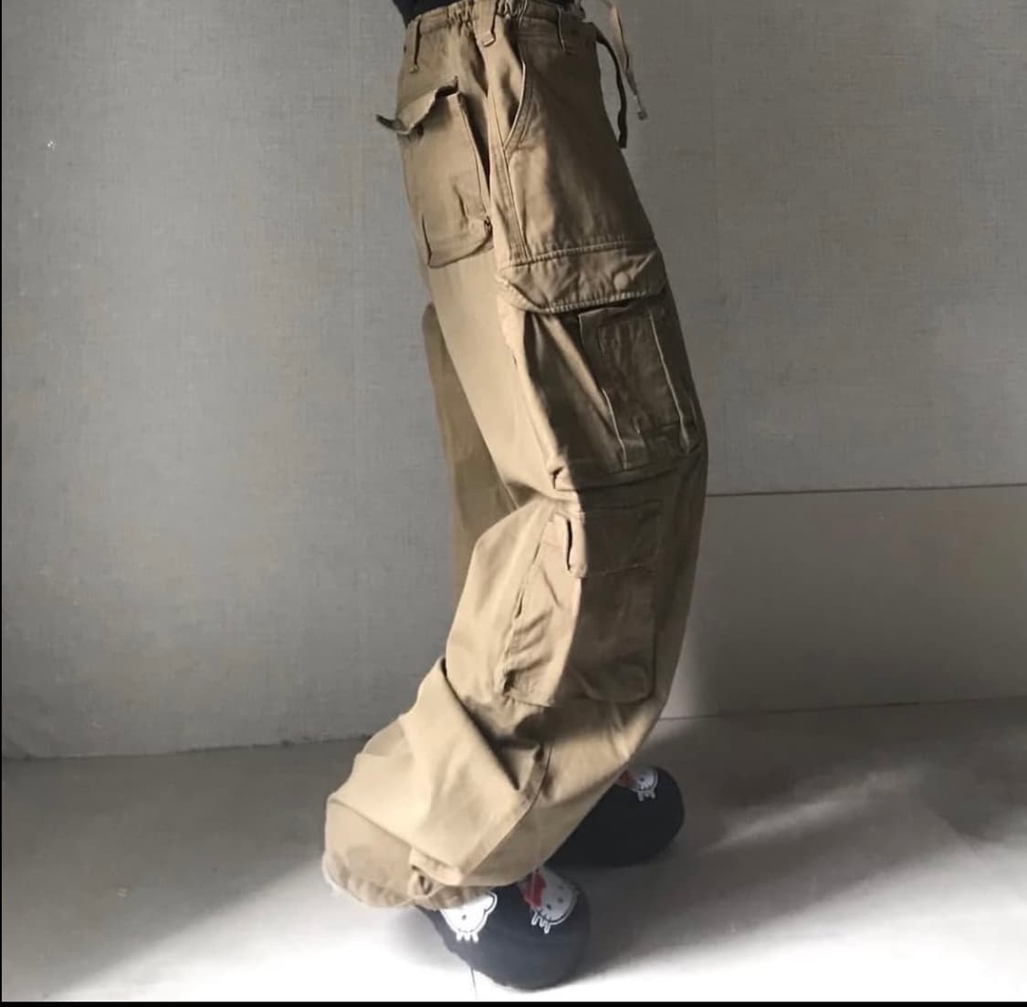 아베크롬비 멀티포켓 베이지 카고팬츠 상품이미지2