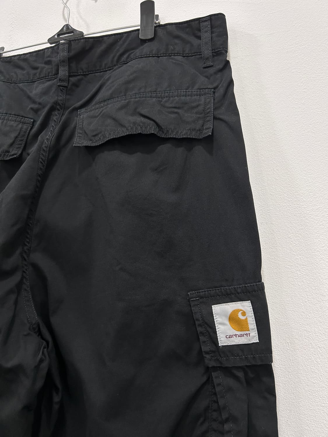 칼하트 콜 카고팬츠 32인치 블랙 와이드핏 상품이미지2