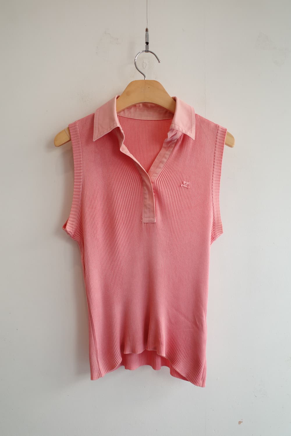 Courreges 쿠레쥬 올드모델 슬리브리스 탑 상품이미지3
