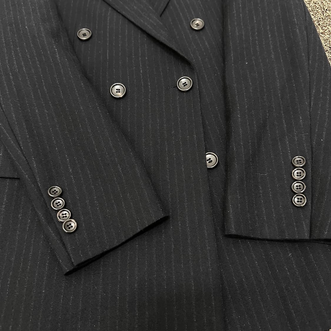 커스텀멜로우 더블 버튼 울 블레이져 정장 자켓 105(XL) 상품이미지4