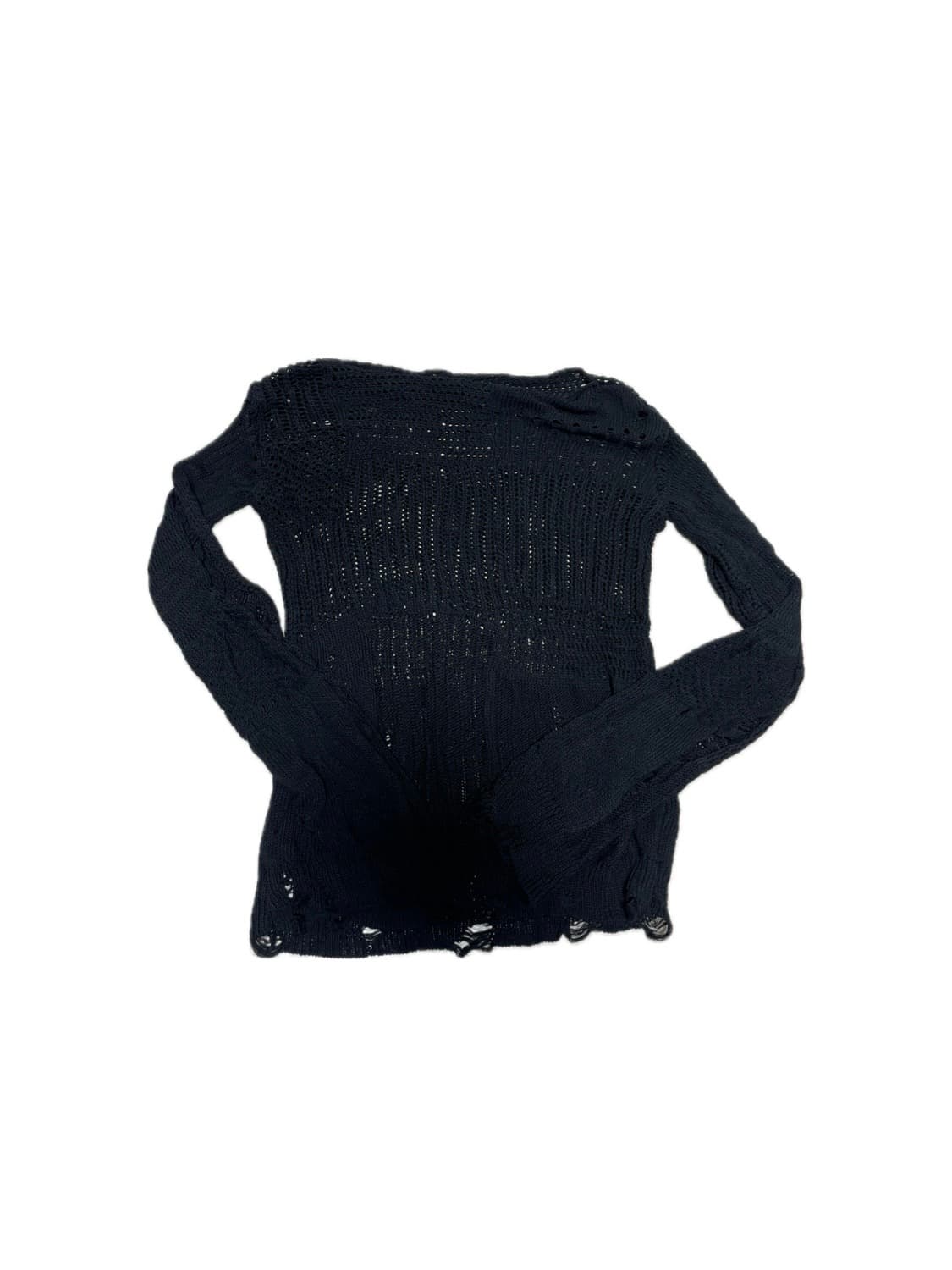 검정 그물 니트 상품이미지1