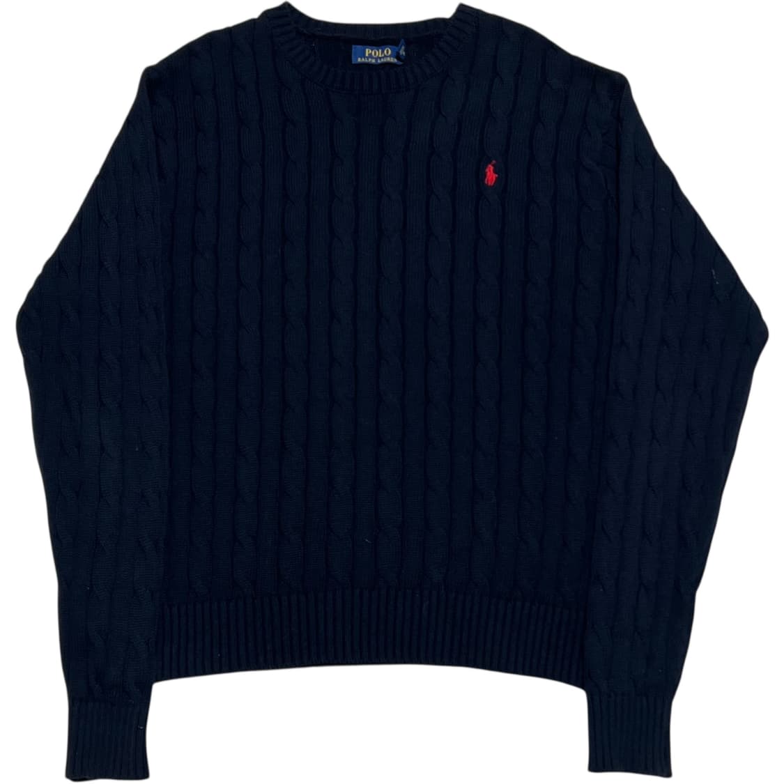 Polo Ralph Lauren 코튼 네이비 케이블 니트 상품이미지1