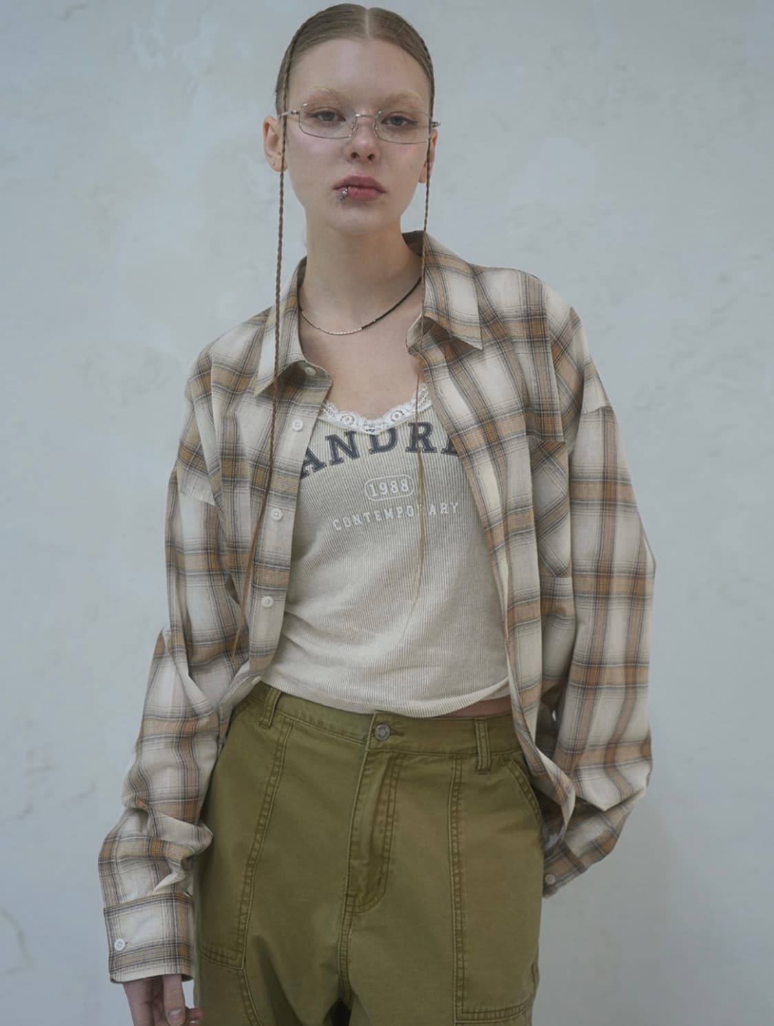 어반드레스 April Check Shirt - 3COL 상품이미지1