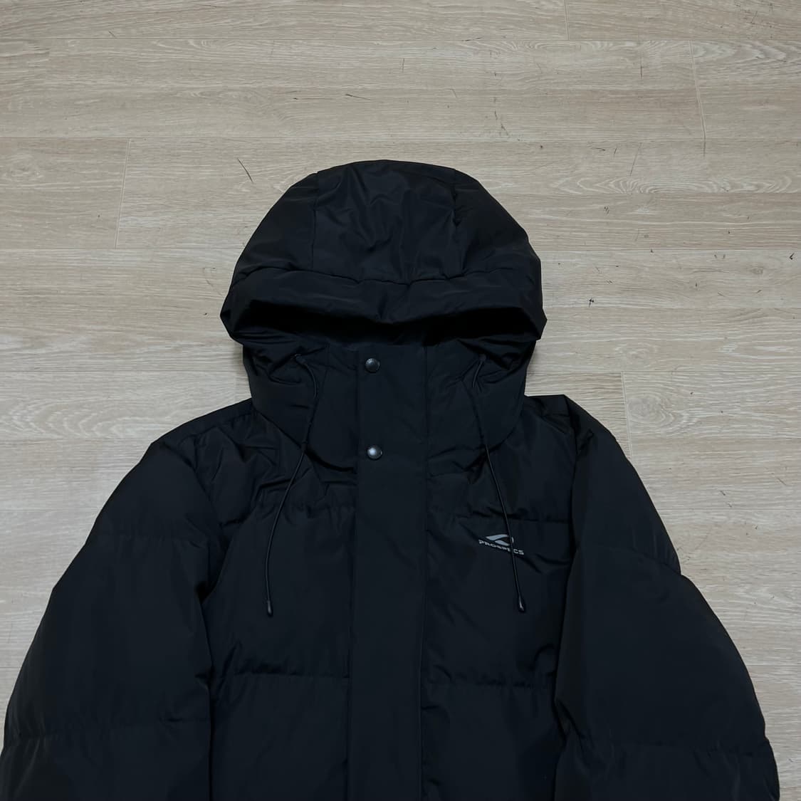 프로스펙스 로고 후드 롱패딩 점퍼 [블랙] M/95 상품이미지2