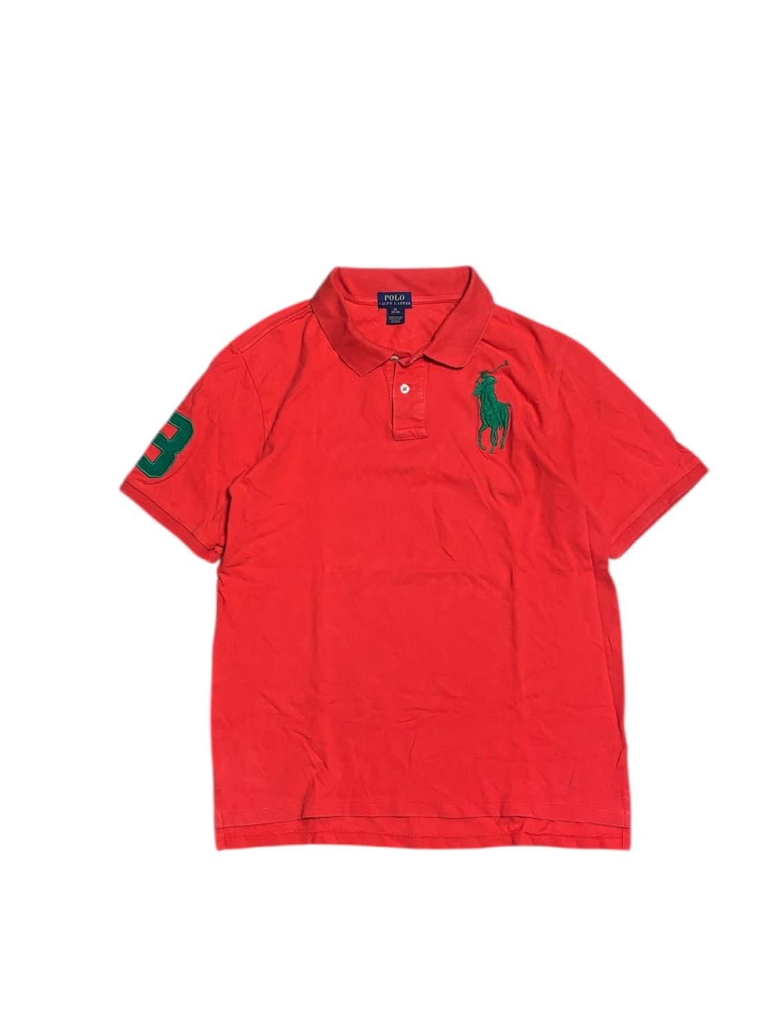 폴로 랄프로렌 빅포니 오렌지 컬러 카라 반팔티 상품이미지2