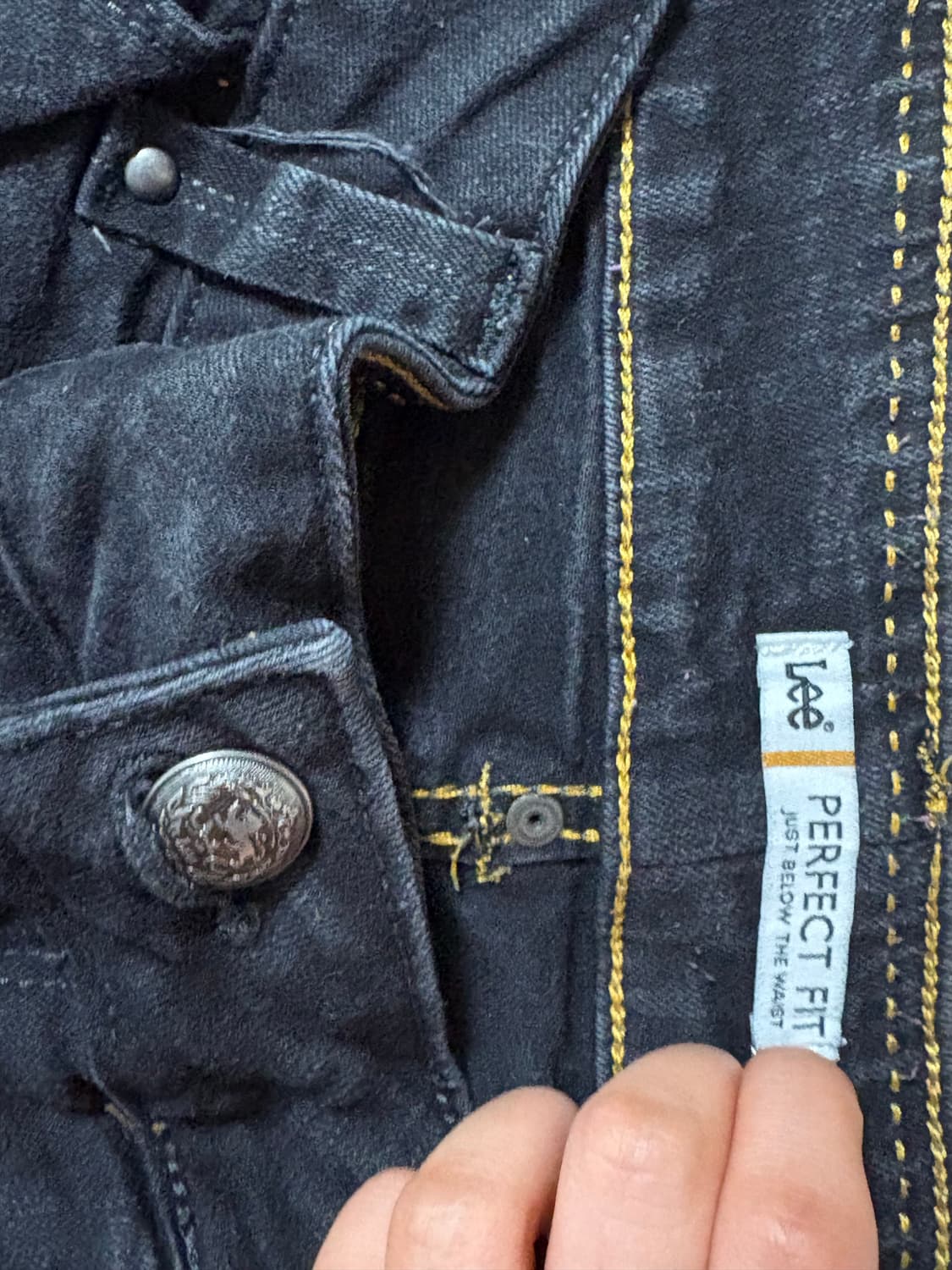 Lee (리) 퍼펙트 핏 흑청 로우라이즈 부츠컷 데님 상품이미지2