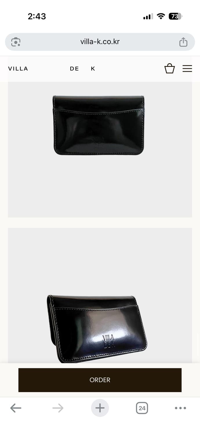 빌라드케이 클래식 미니 퍼스 + 스트랩 / 카드 지갑 상품이미지4