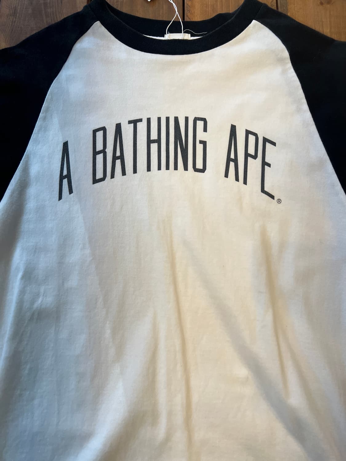 베이프 블랙앤화이트 숏 슬리브 상품이미지8