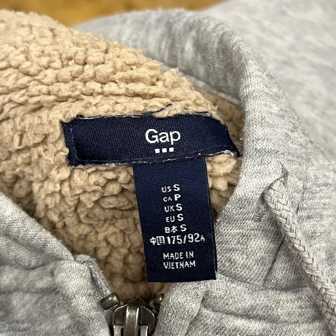 갭 양털 뽀글이 후드집업 상품이미지5