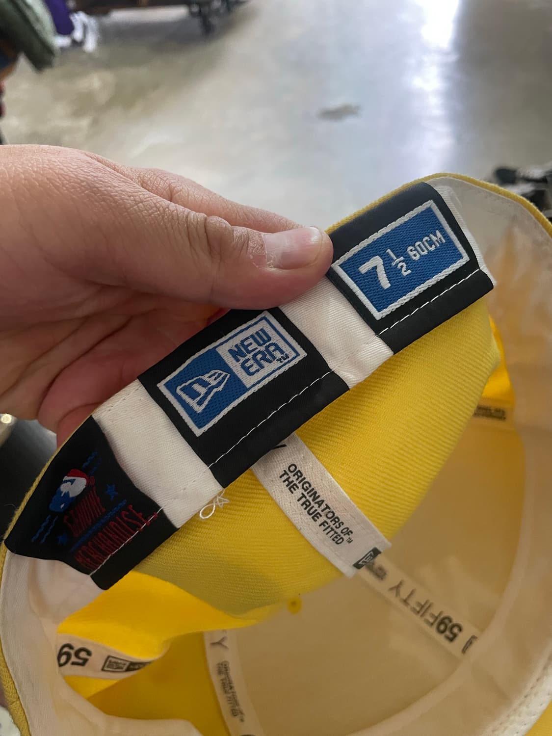 뉴에라 뉴욕양키스 옐로우 made in usa 7 1/2 (60cm) 상품이미지8