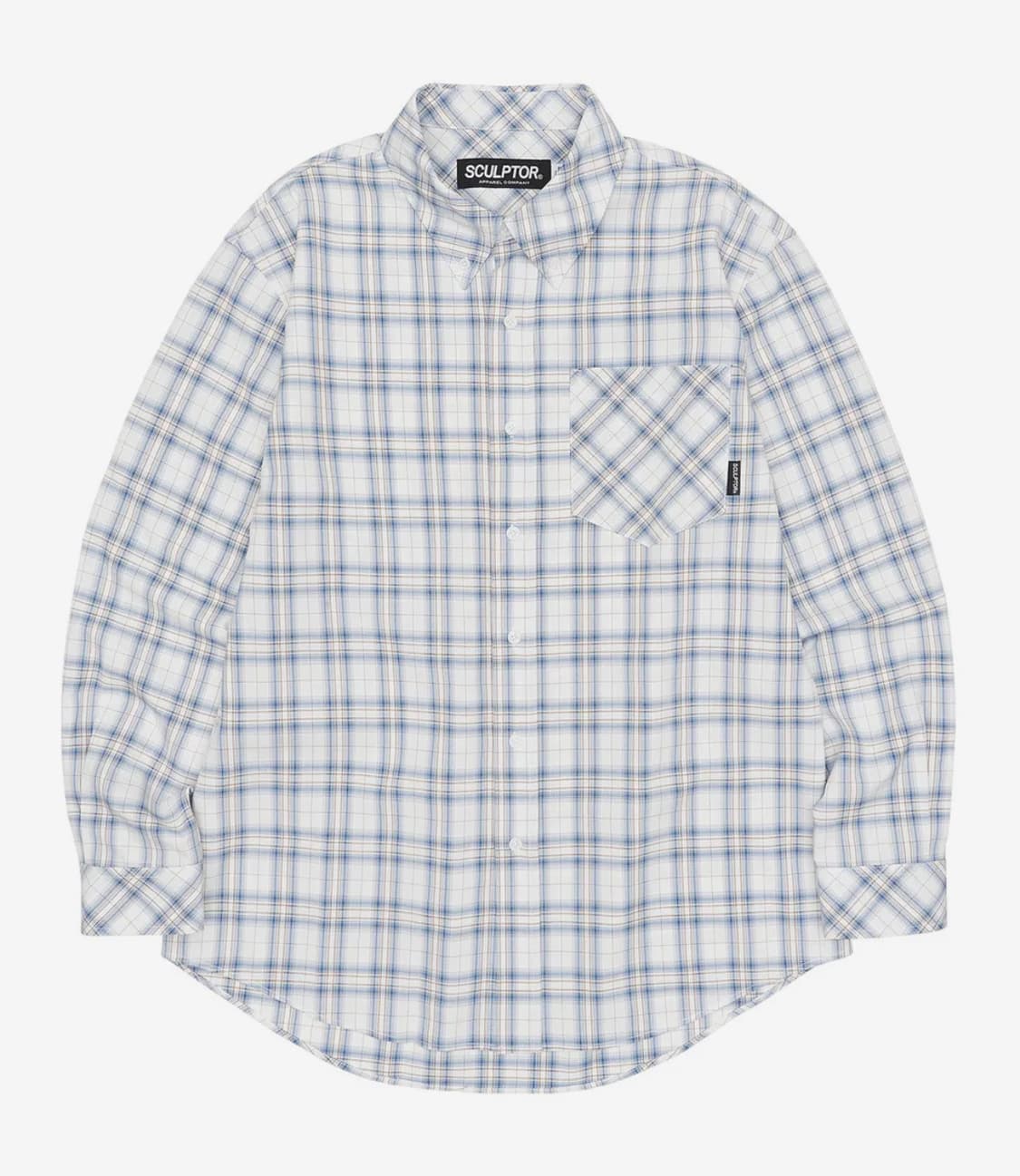 SCULPTOR Plaid Beach Shirt Blue M 상품이미지1
