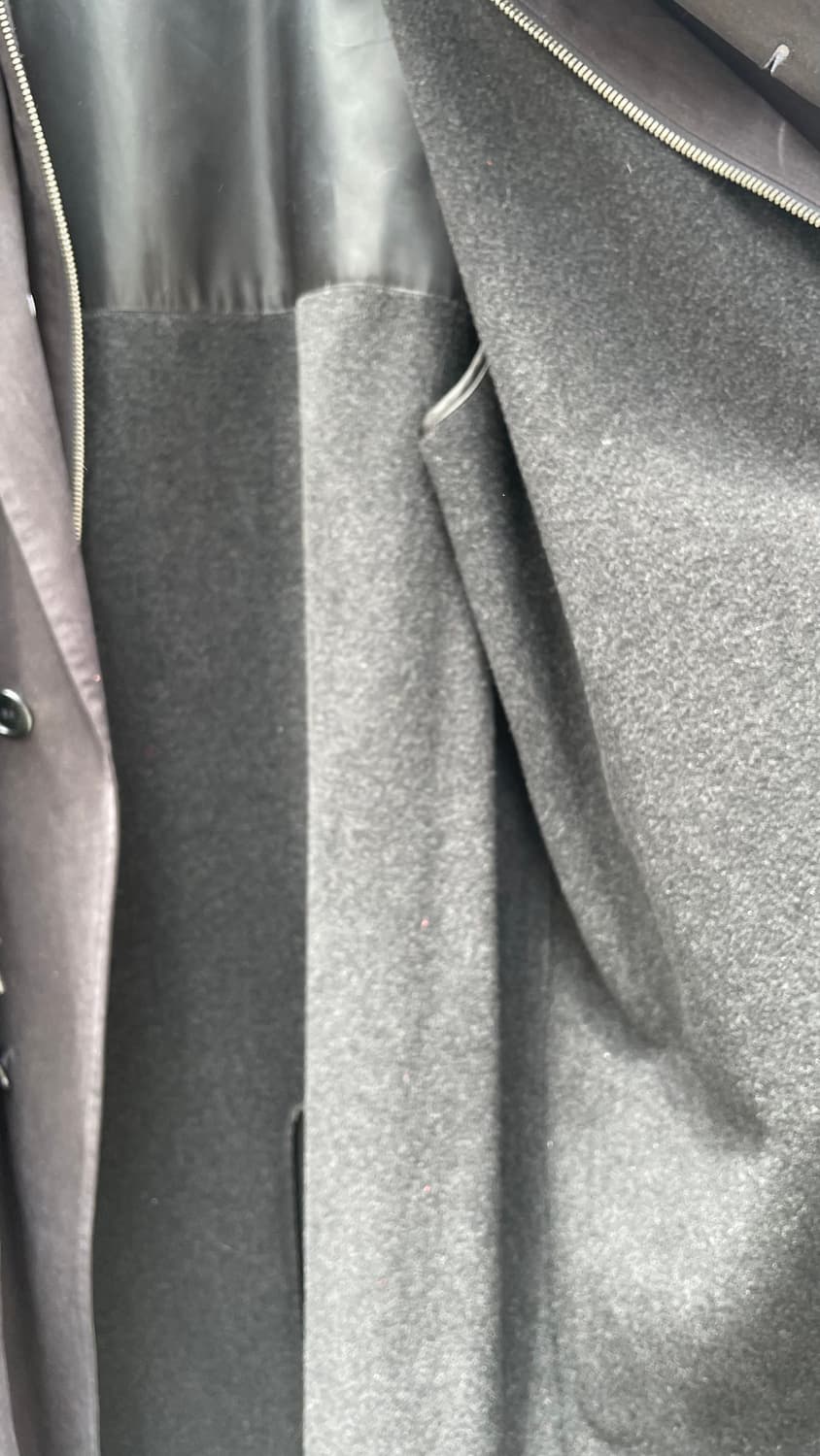 Italian Tailored Layered Collar Long Tre 상품이미지10
