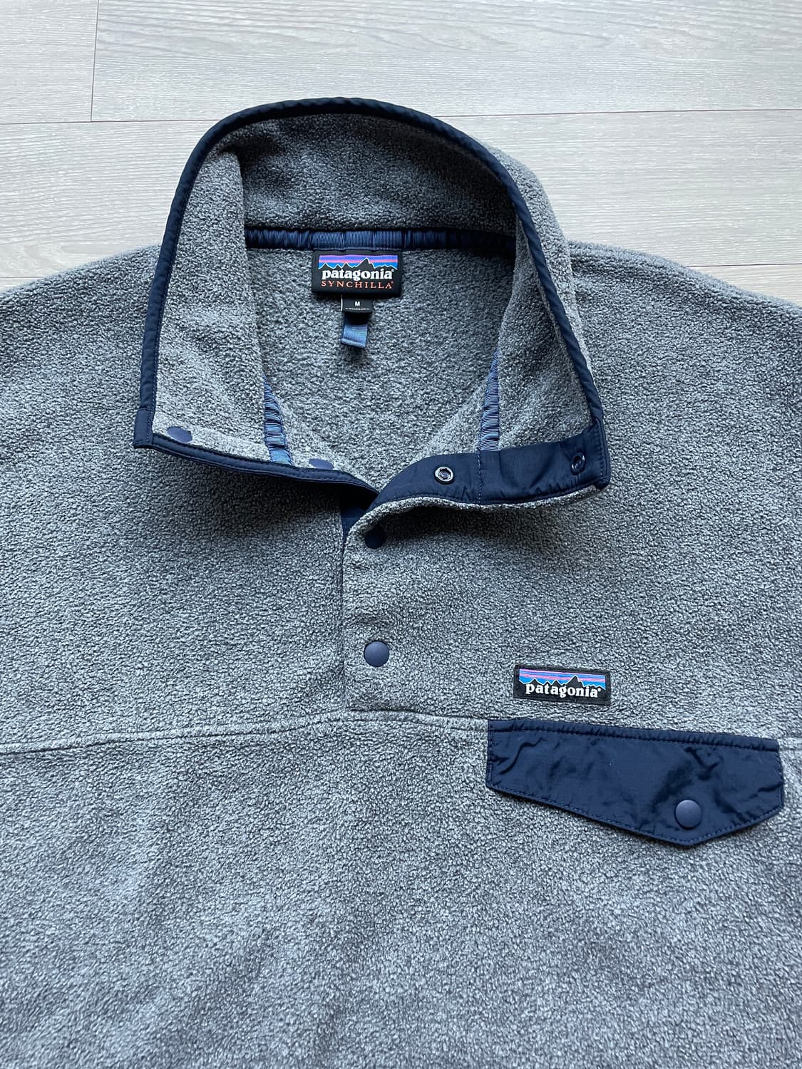 파타고니아 신칠라 니켈 네이비 그레이 플리스 patagonia 상품이미지3