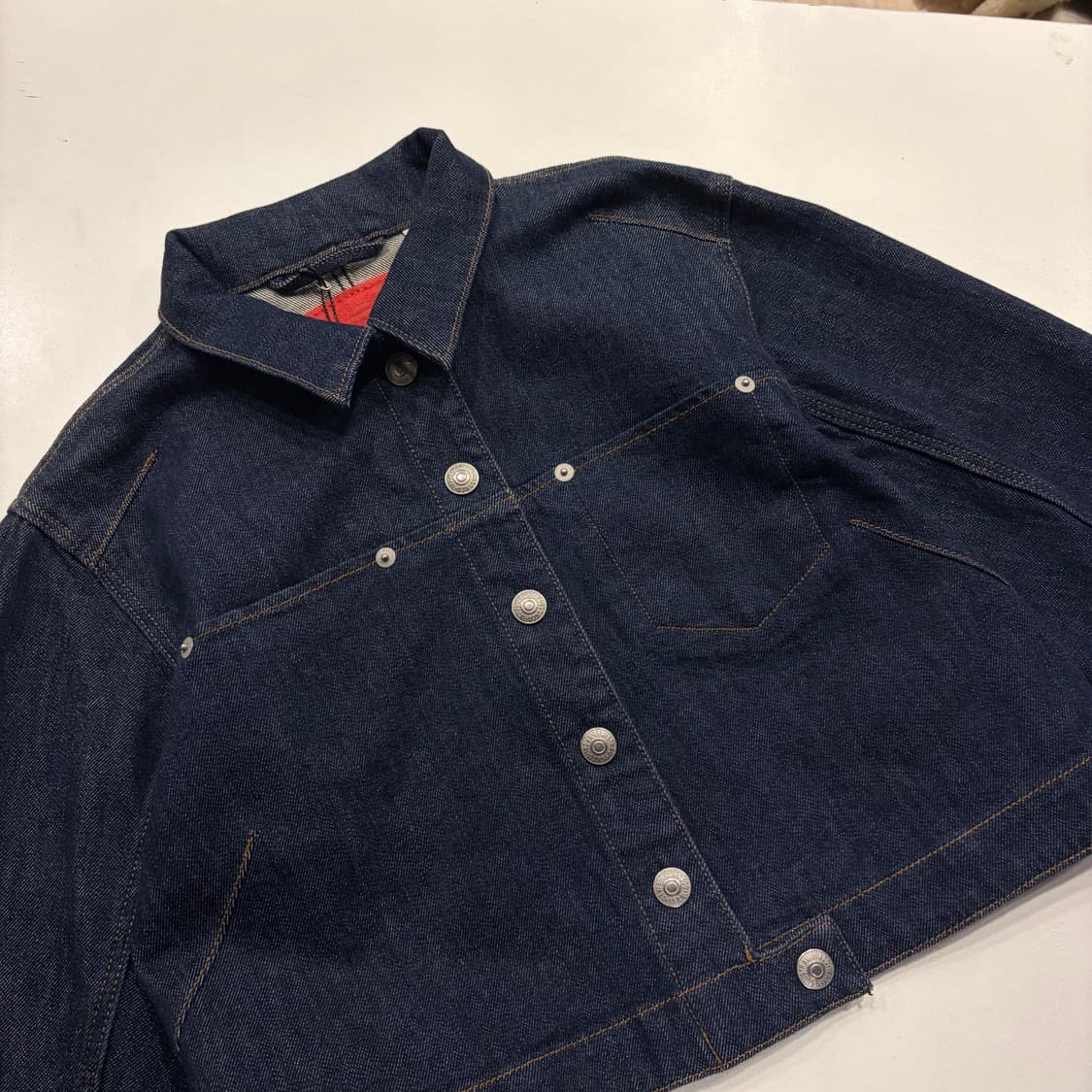 [S] 리바이스 LEJ 리이슈 데님 크롭 자켓 청자켓 C288 상품이미지3