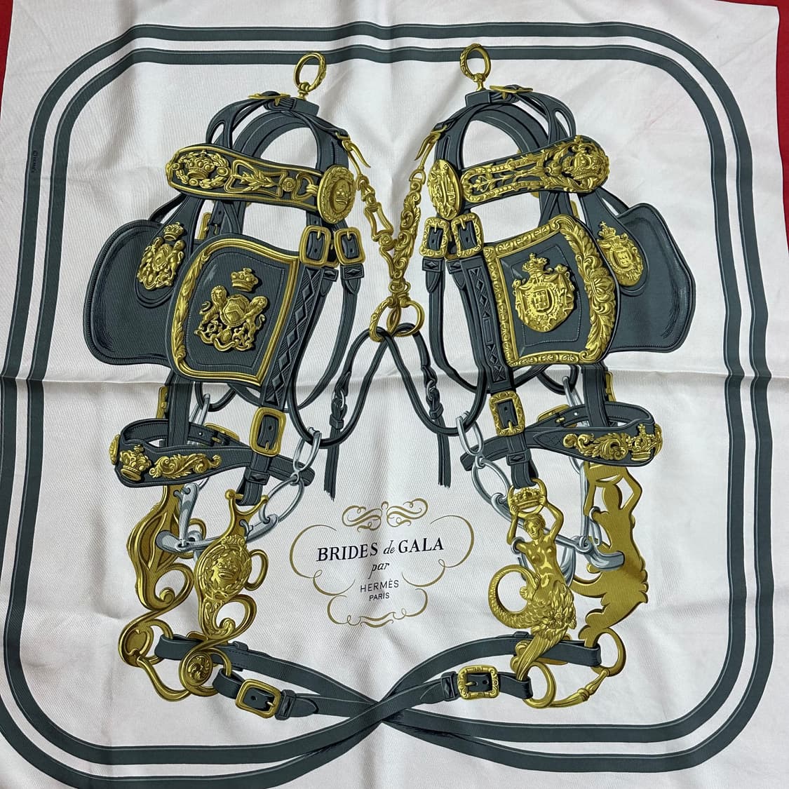 에르메스 BRIDES de GALA 빈티지 실크 까레 스카프 상품이미지2