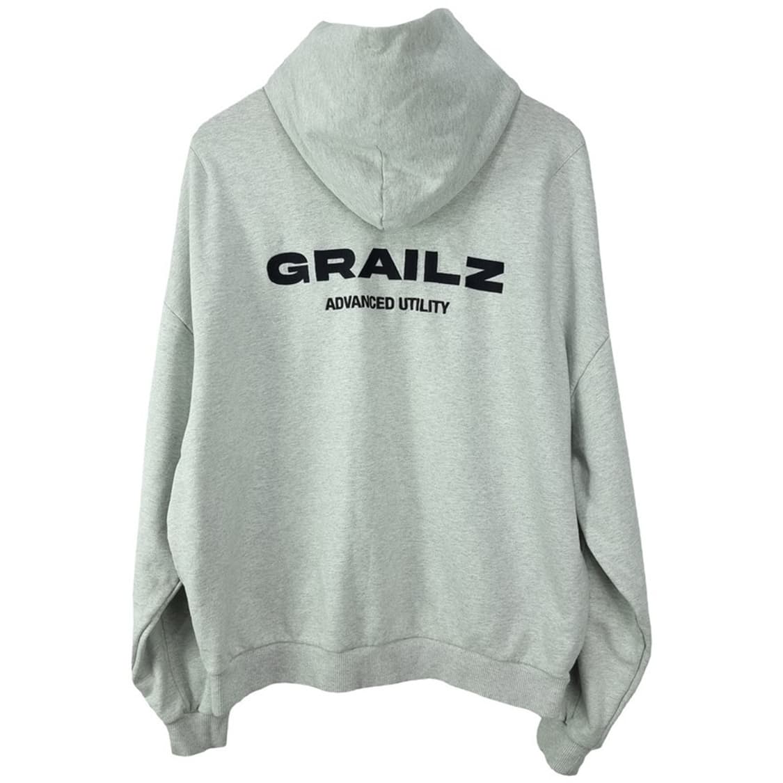 [그래일즈] 빅로고 프린팅 오버핏 후드티 그레이 M20028 상품이미지3