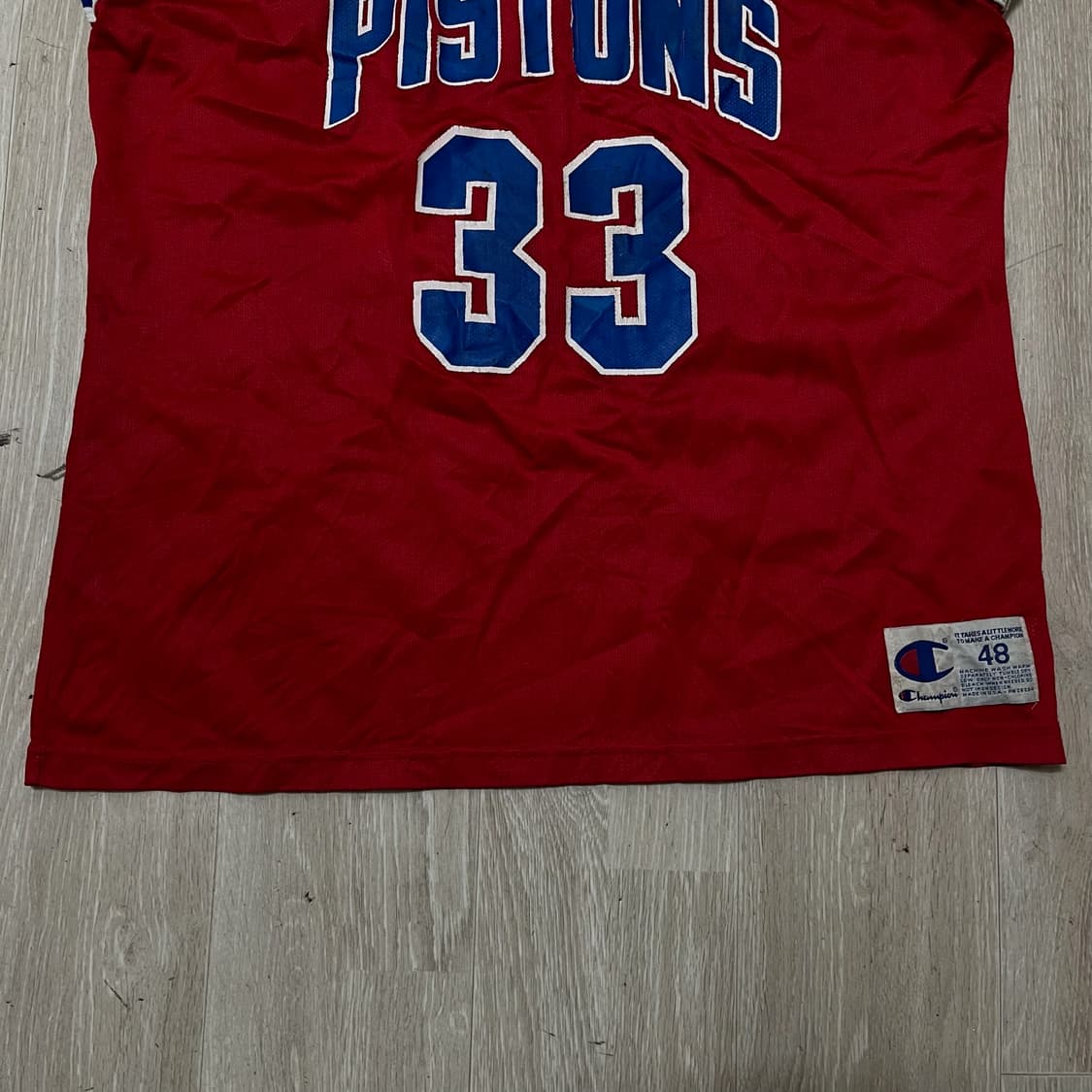 챔피온 NBA 90s 디트로이트 피스톤스 농구 유니폼 그랜트힐 48 상품이미지4