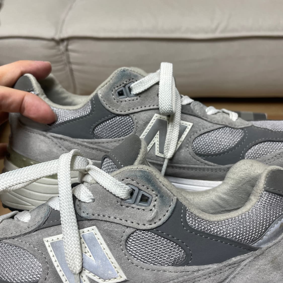 뉴발란스992 메이드인 USA 그레이 D스탠다드(M992GR)/270 상품이미지4