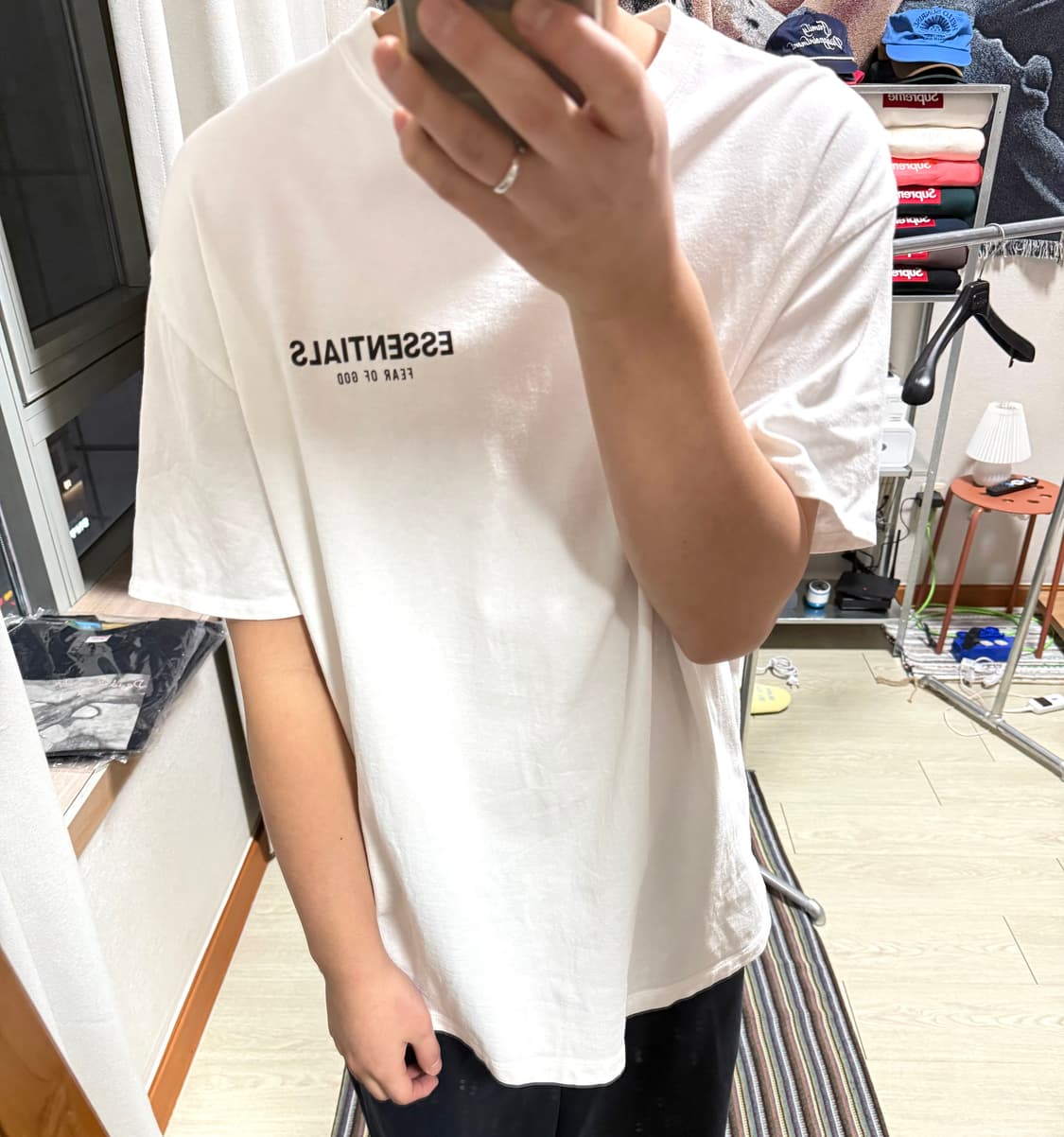 피어오브갓 에센셜 플라워 반팔 티셔츠 상품이미지1