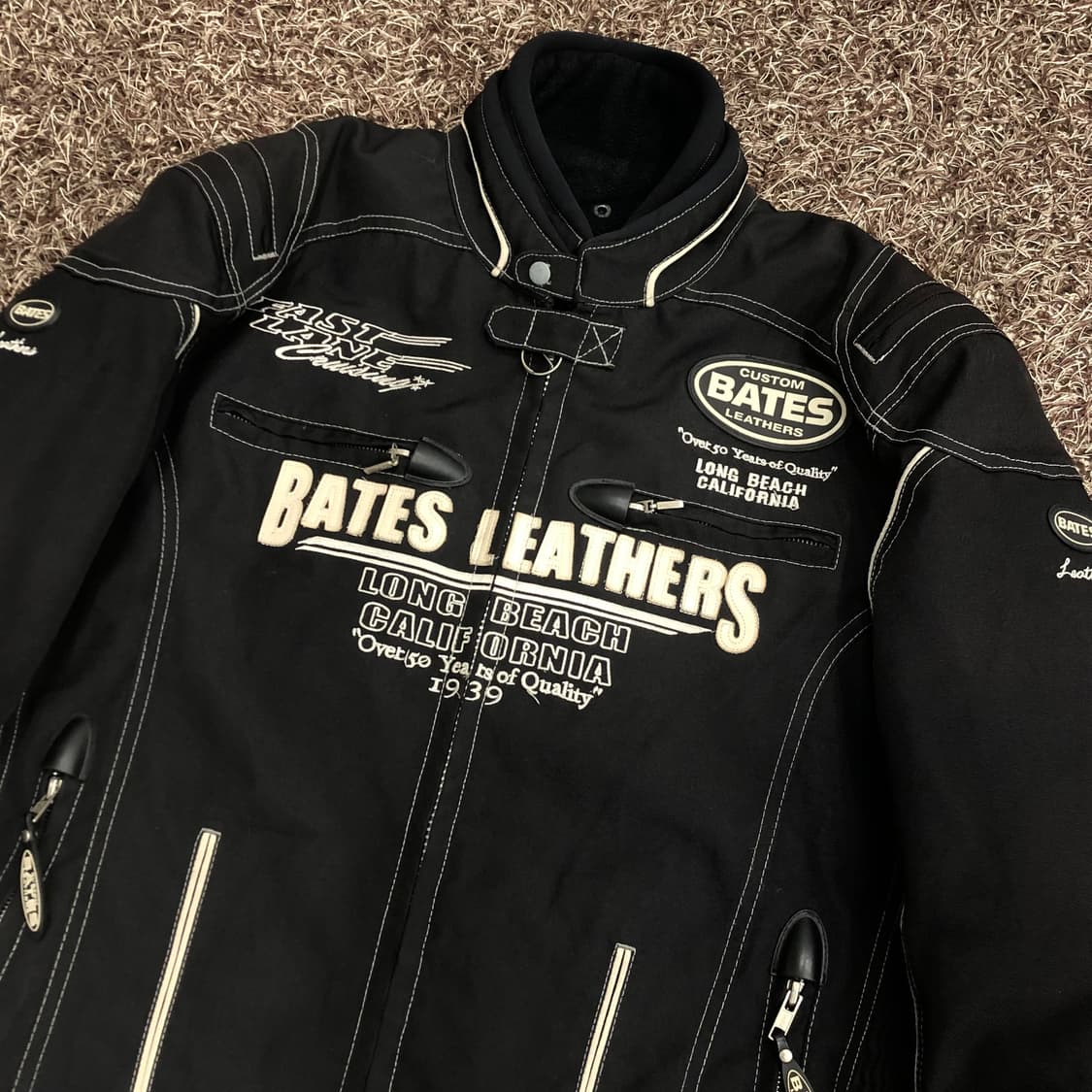 BATES 레이싱 모토사이클 라이더 바이커 자켓 상품이미지2