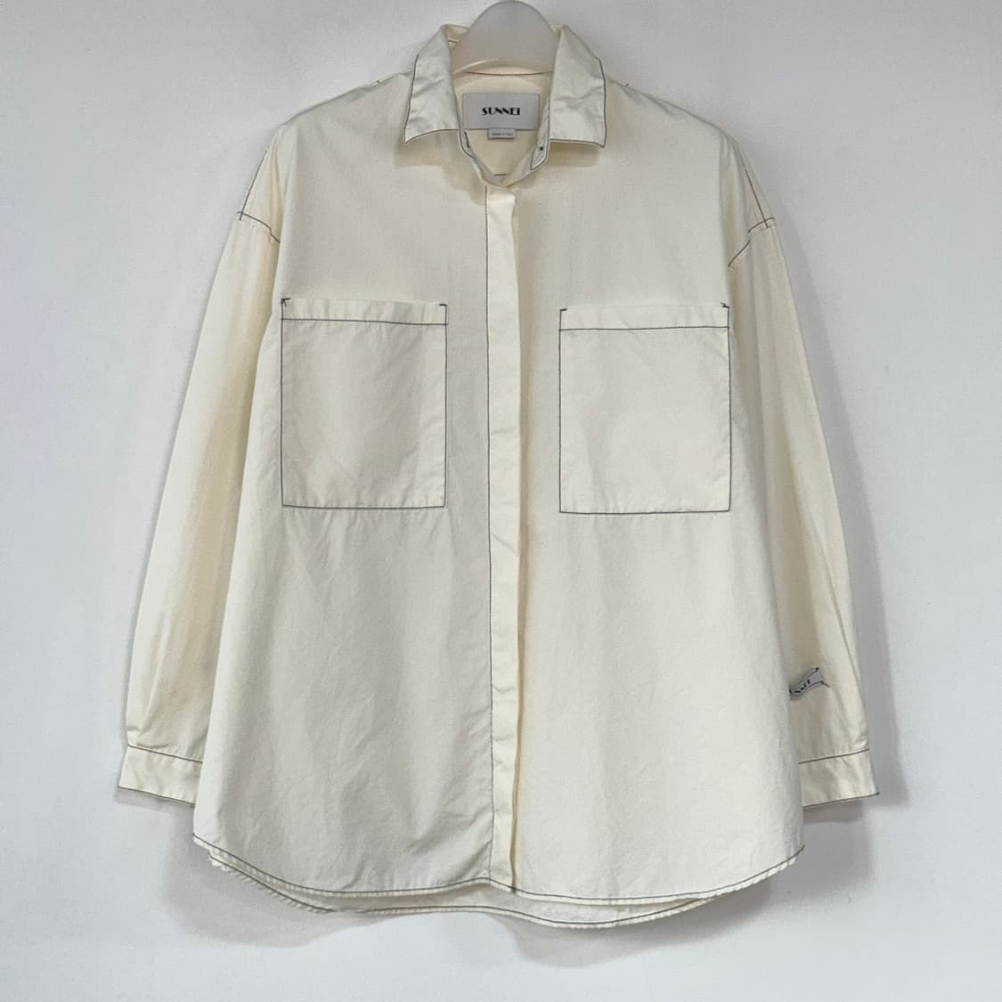 써네이 SUNNEI 오버사이즈 스티치 셔츠 상품이미지1