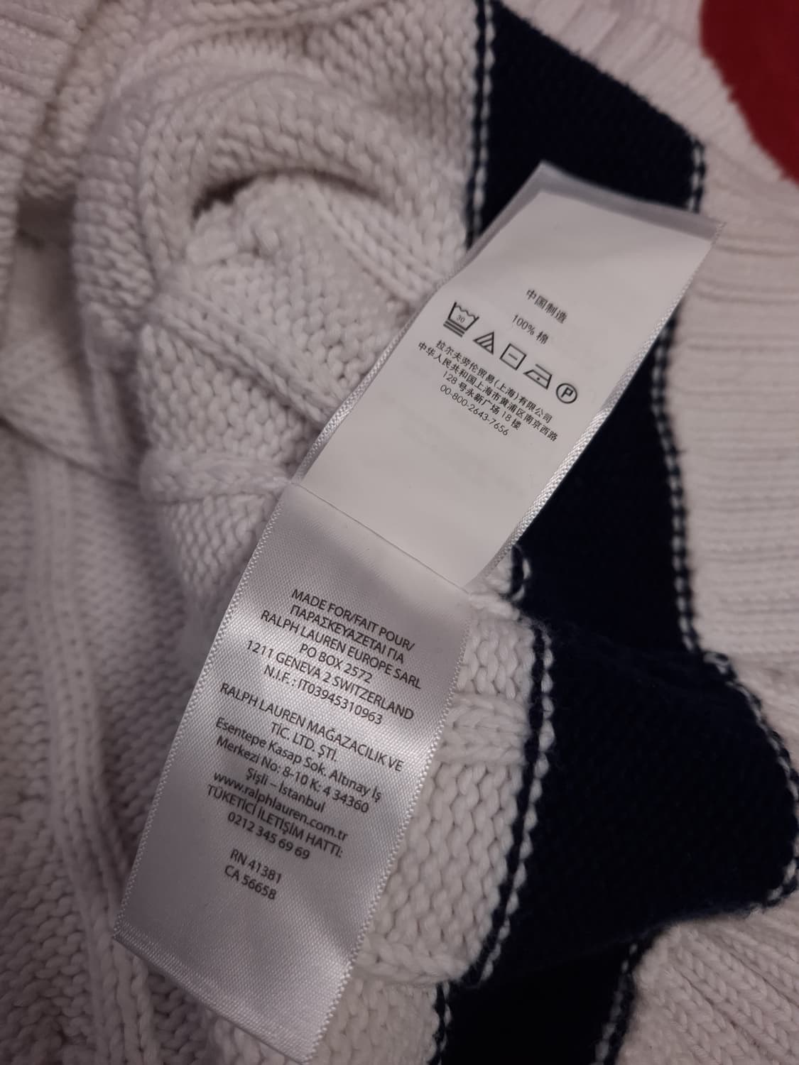 새제품급 신형 오리지날 랄프로렌폴로 우먼용 코튼 크리켓니트 상품이미지4