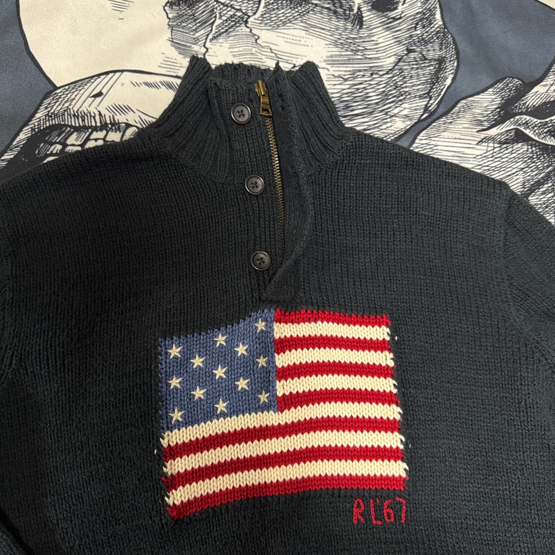 폴로랄프로렌 성조기 풀오버 니트 XL(20) 남성 90-95정도 상품이미지5
